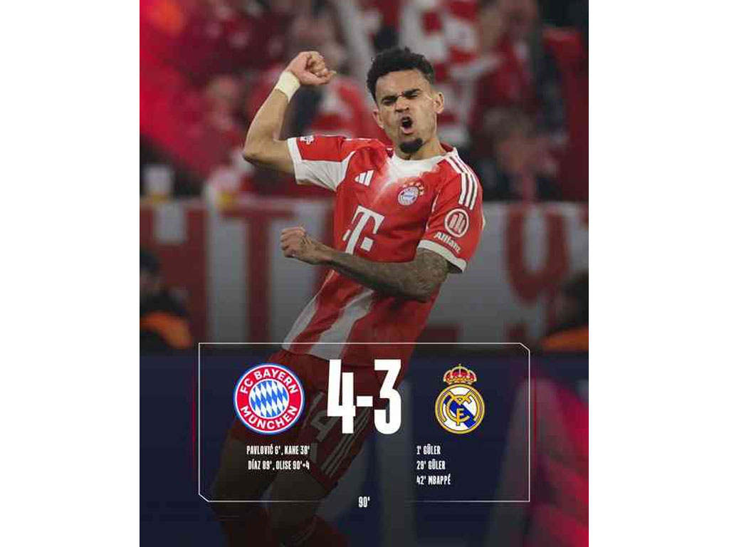 skor akhir Bayern vs Madrid