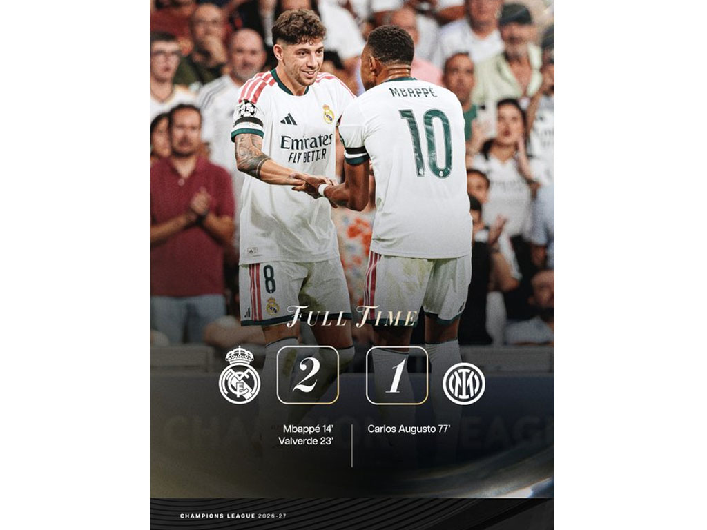 skor akhir madrid vs inter