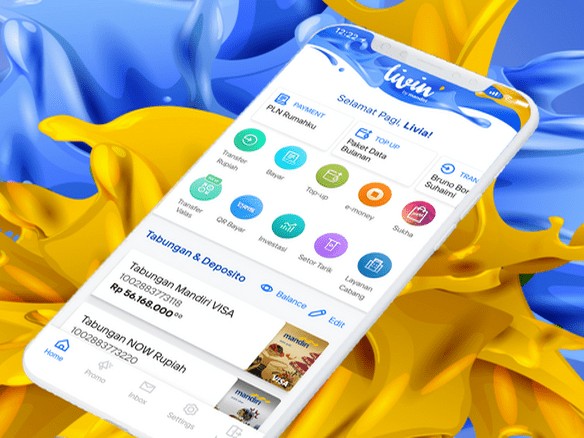 Ilustrasi pengguna mobile banking