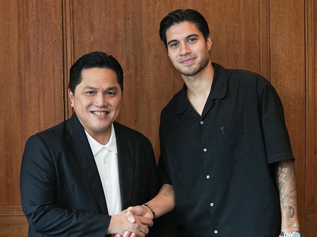 Kevin Diks dalam seragam Timnas Indonesia