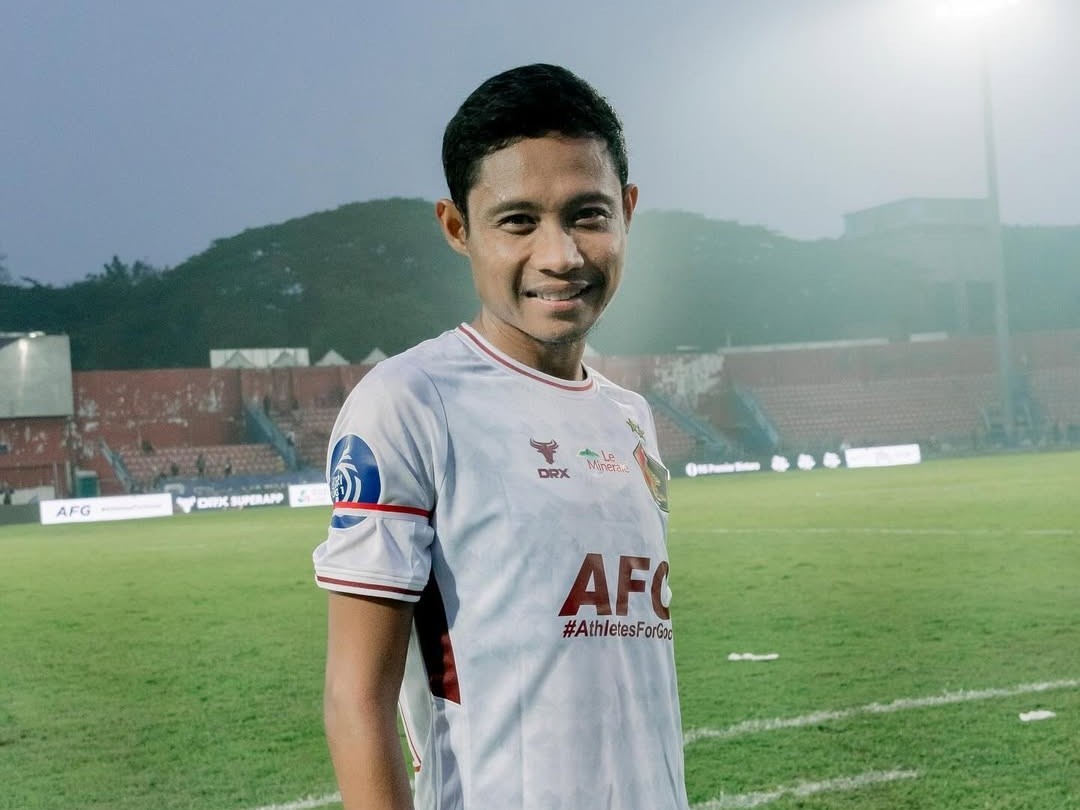 Evan Dimas dalam seragam Persib Bandung