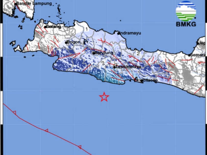 Ilustrasi gempa bumi
