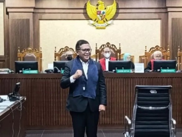 Hasto Kristiyanto saat pers