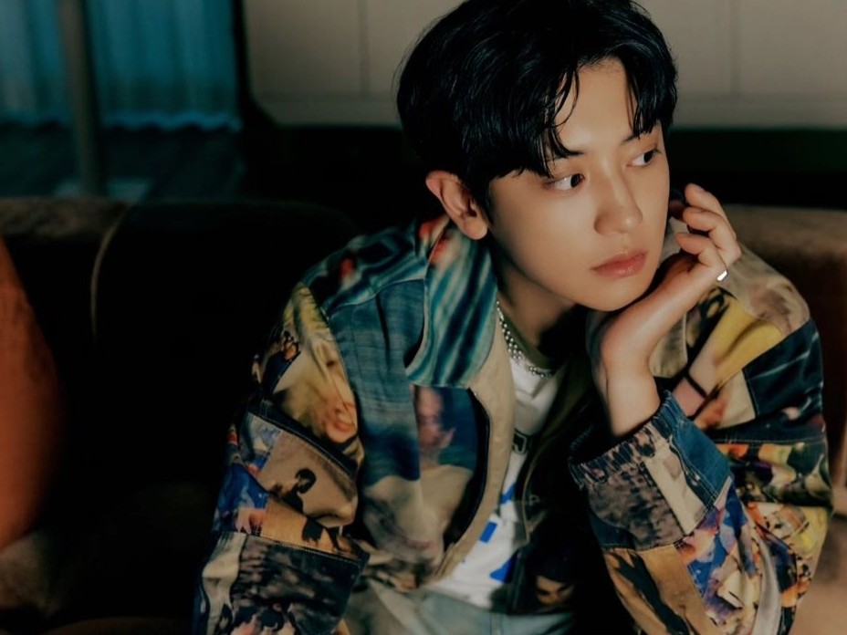 Chanyeol tampil di panggung konser