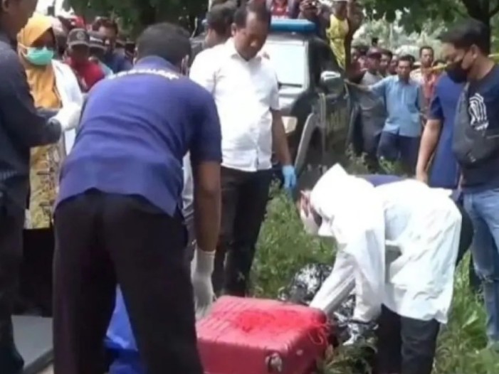 Koper merah tempat korban ditemukan