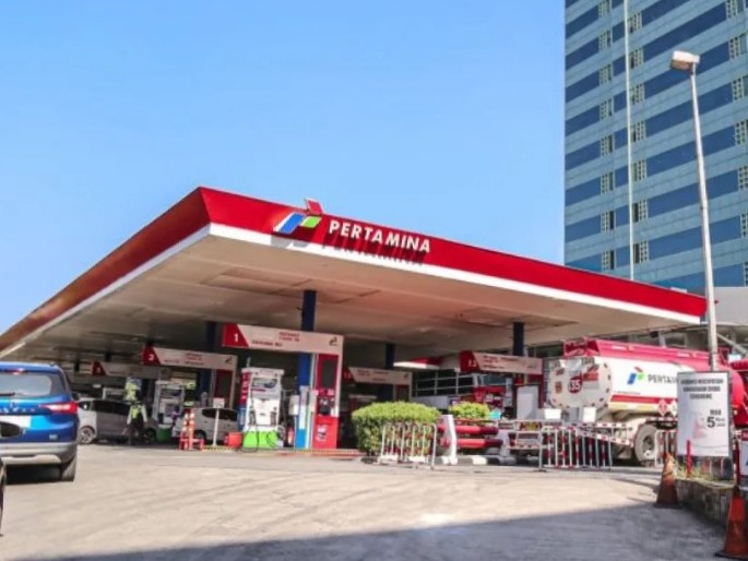 Pompa bensin di SPBU Pertamina
