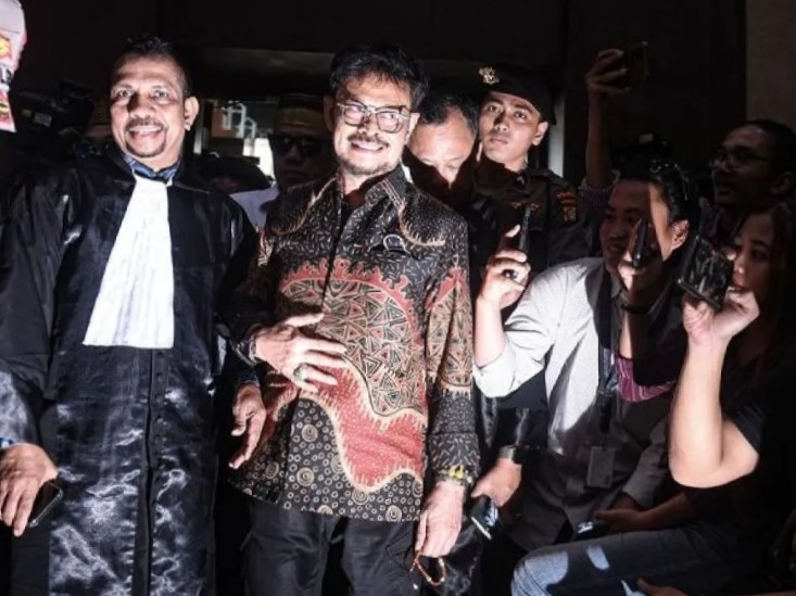 Mantan Menteri Pertanian SYL di pengadilan