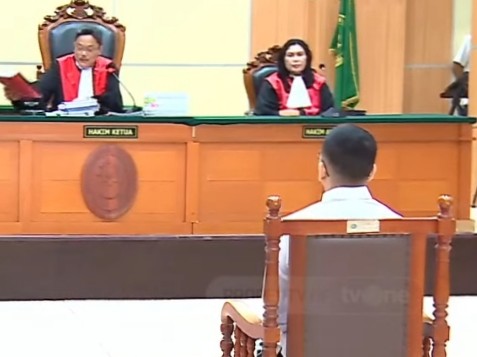 Yudha Arfandi di pengadilan