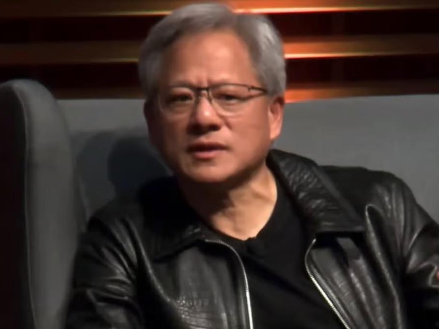 Jensen Huang, pendiri dan CEO Nvidia, di acara Indosat Ooredoo, AI Day 2024