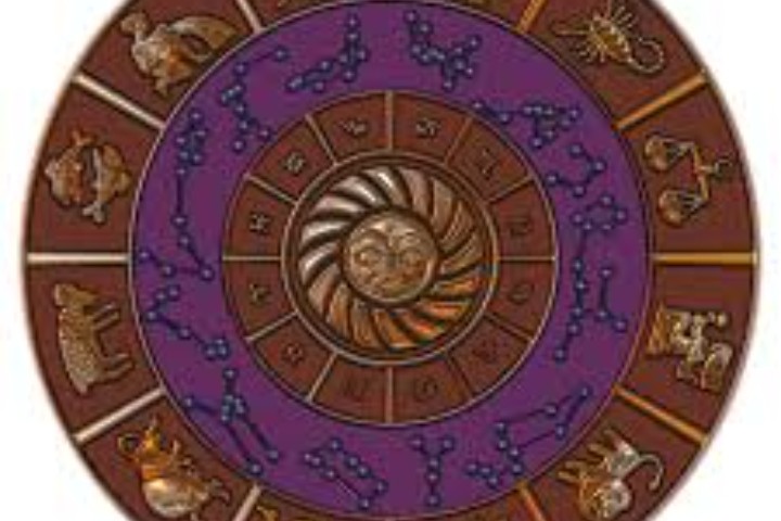 Ilustrasi bintang-bintang dan zodiak