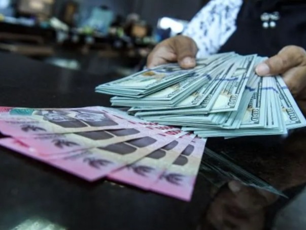 Grafik pergerakan rupiah terhadap dolar AS