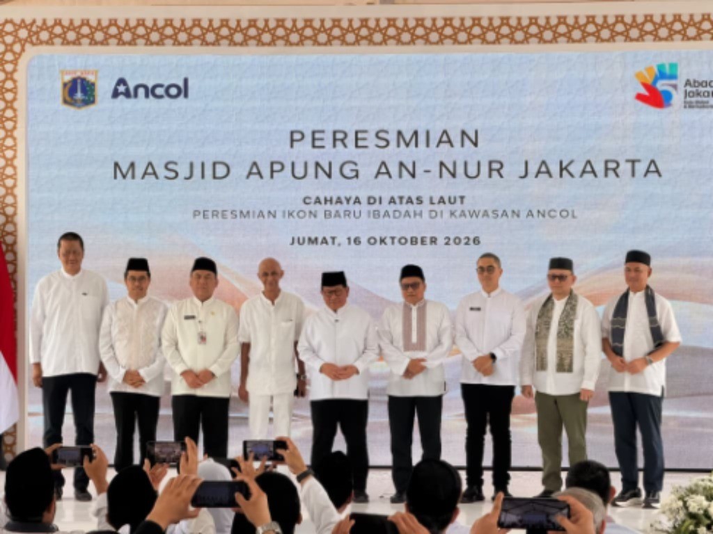 Gubernur DKI Jakarta Pramono Anung Resmikan Masjid Apung An-Nur di Pantai Ancol Taman Impian Jakarta Utara