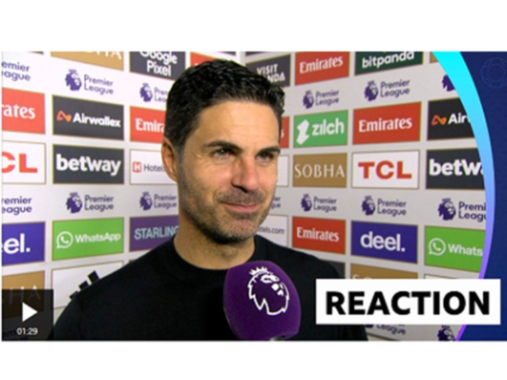 Arteta di laga lawan Everton