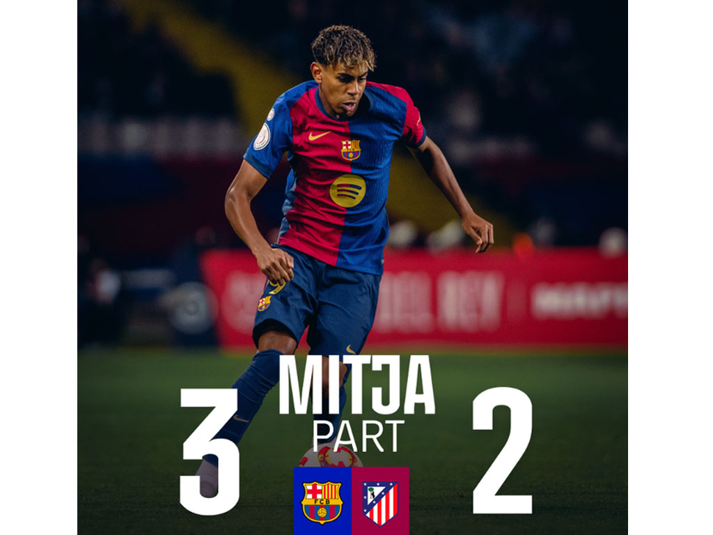 Barcelona Unggul Atas Atletico Madrid Sampai Turun Minu di Leg 1 Semifinal Copa del Rey