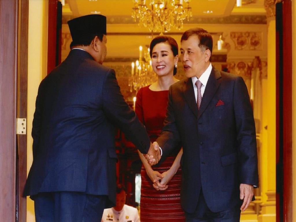 Presiden Prabowo Diterima Raja Thailand dan Ratu Sutida di Amphorn Royal Palace
