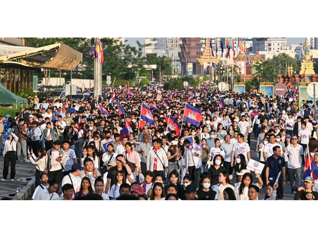 Demo di Kamboja Terkait Sengketa Perbatasan dengan Thailand