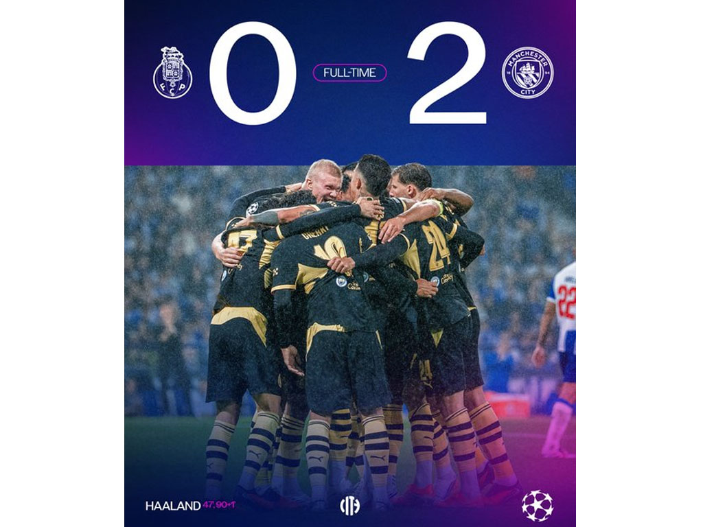 Manchester City Menang Lawan Porto di Fase Liga Liga Champions UEFA Musim 2026/2027